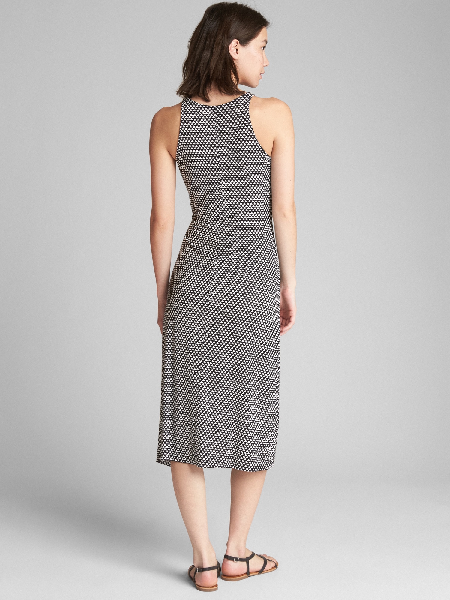 Cinched Waist Tank Midi Dress Gap