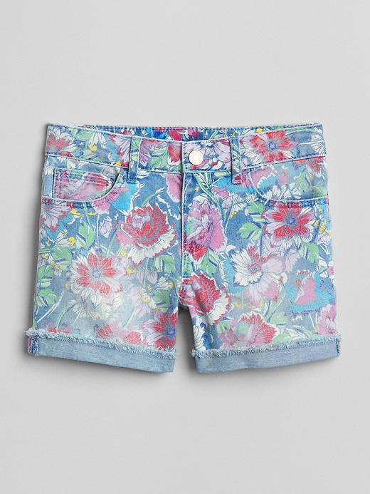 Image number 1 showing, Midi Shorts in Floral Print