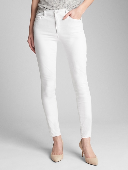Image number 1 showing, Mid Rise EverWhite True Skinny Jeans in Sculpt