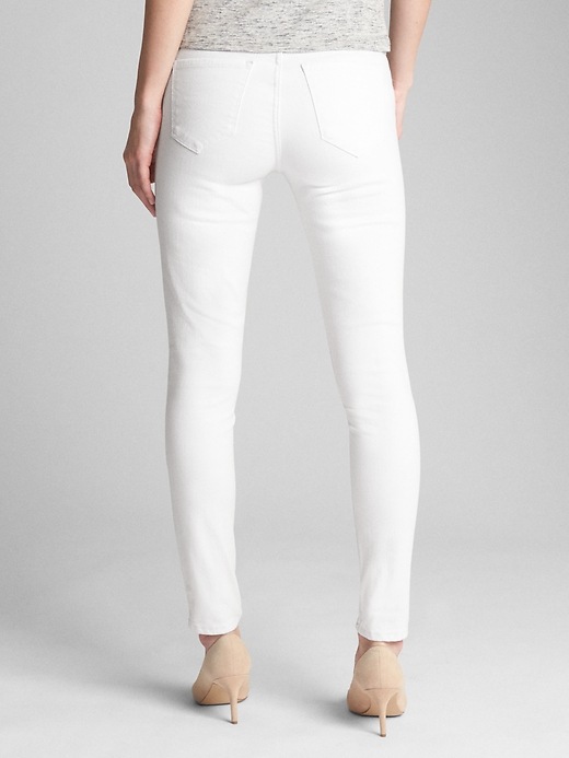 Image number 2 showing, Mid Rise EverWhite True Skinny Jeans in Sculpt