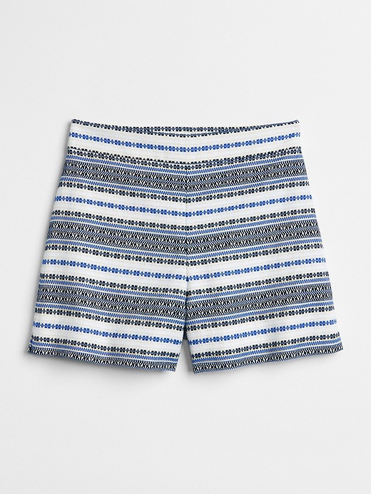 Image number 6 showing, High Rise 4" Woven Stripe Shorts