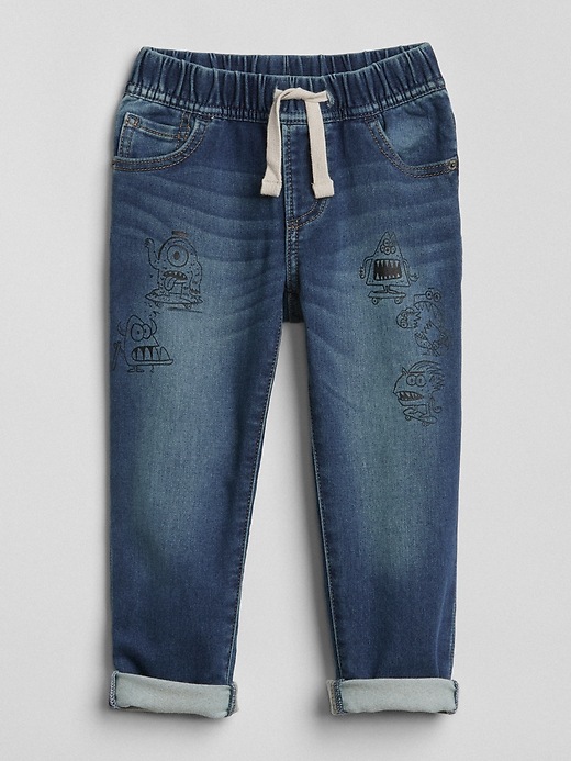 Image number 3 showing, Superdenim Pull-On Graffiti Slim Jeans with Fantastiflex