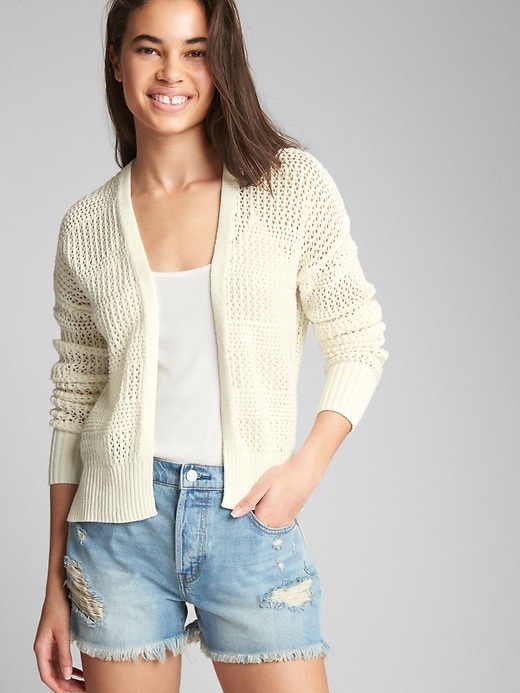 Image number 1 showing, Cocoon Open-Front Cardigan Sweater