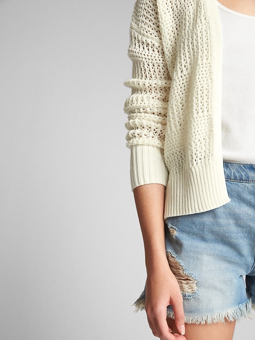 Image number 5 showing, Cocoon Open-Front Cardigan Sweater