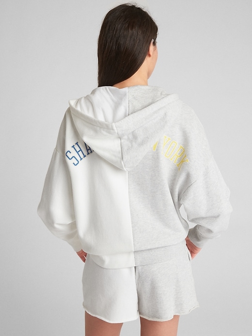 Image number 2 showing, Logo Global Remix Pullover Hoodie in French Terry
