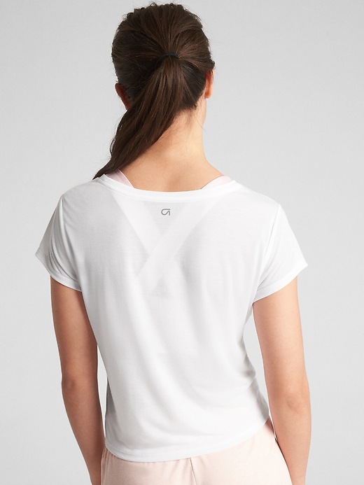 Image number 2 showing, GapFit Breathe Air Tie-Front T-Shirt