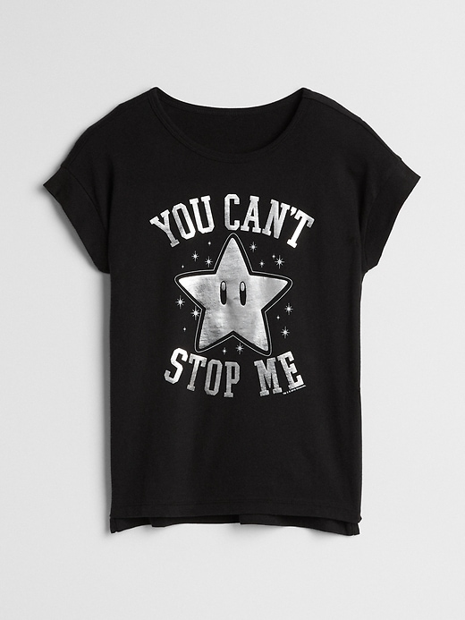 1 of 8 showing, with the color black nintendo of product Graphic Short Sleeve T-Shirt