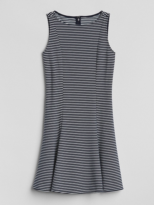 Image number 6 showing, Sleeveless Fluted Dress in Ponte