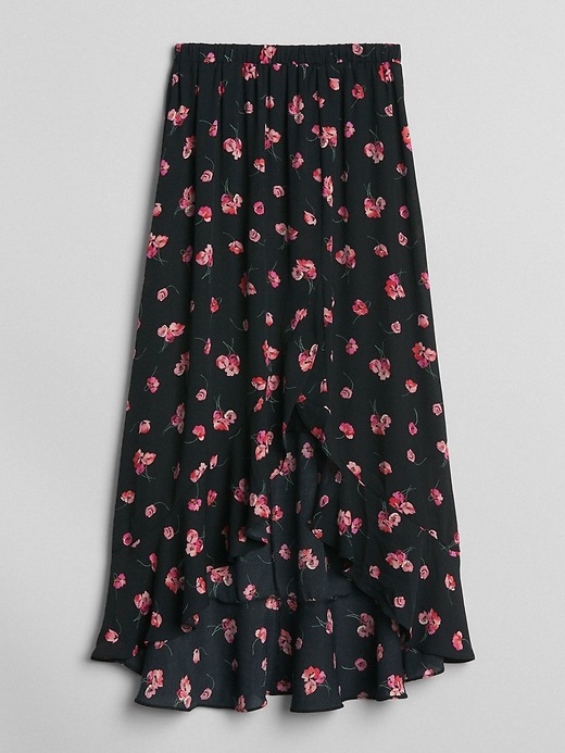 Image number 6 showing, Floral Ruffle Wrap Midi Skirt