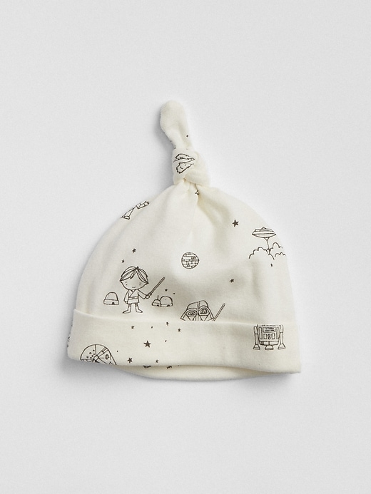 1 of 8 showing, with the color milk of product babyGap &#124 Star Wars™ Knot Beanie