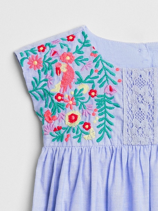 Image number 3 showing, Floral Embroidered Dress
