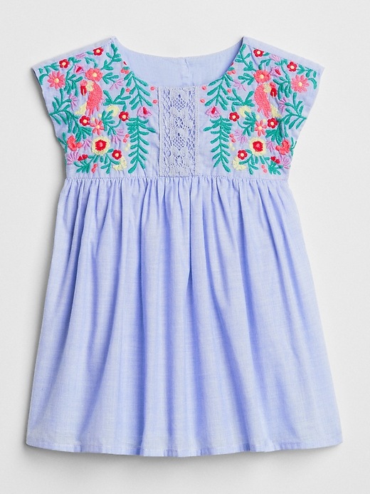 Image number 1 showing, Floral Embroidered Dress