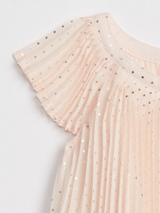 Image number 3 showing, Pleated Metallic Dot Dress