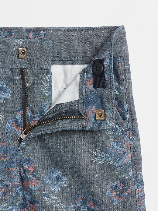 Image number 3 showing, Floral Chambray Shorts