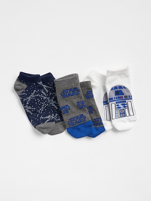 View large product image 1 of 1. GapKids &#124 Star Wars&#153 No-Show Socks (3-Pack)
