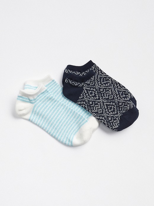 View large product image 1 of 1. Pattern Ankle Socks (2-Pack)