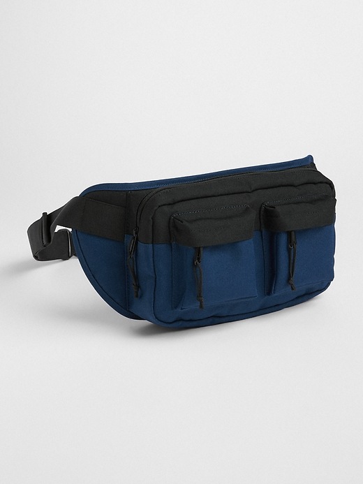 Image number 1 showing, Double-Pocket Sling Bag