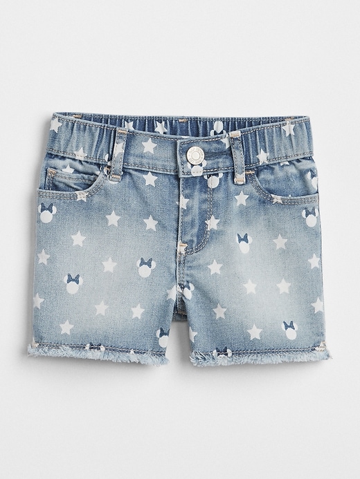 1 of 8 showing, with the color minnie mouse of product GapKids &#124 Disney Midi Shorts