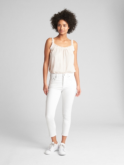 Image number 3 showing, High Rise True Skinny Crop Jeans