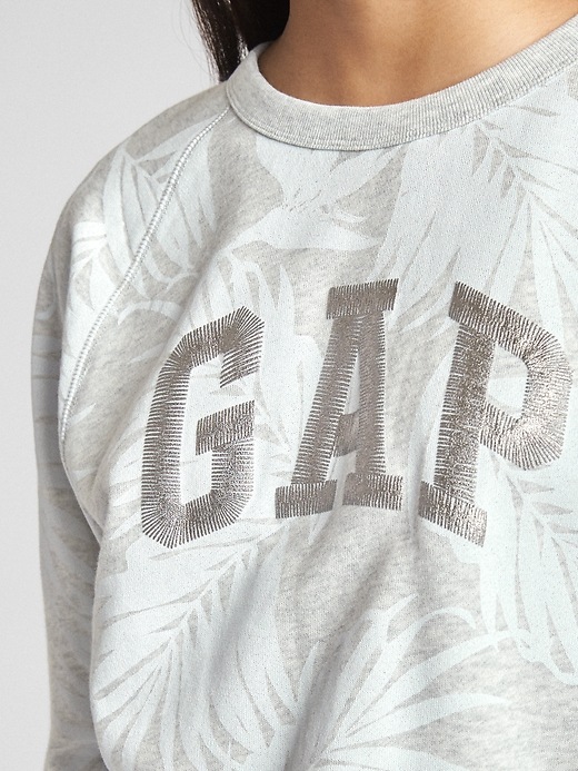 Image number 5 showing, Logo Print Pullover Sweatshirt in French Terry