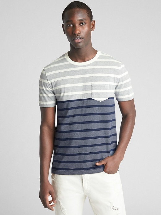 Image number 1 showing, Stripe Pocket T-Shirt