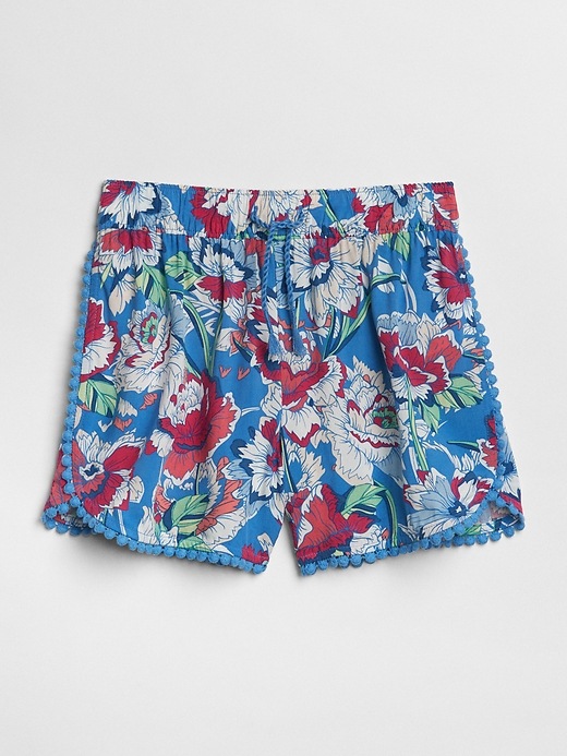 View large product image 1 of 1. Embroidered Tassel Dolphin Shorts