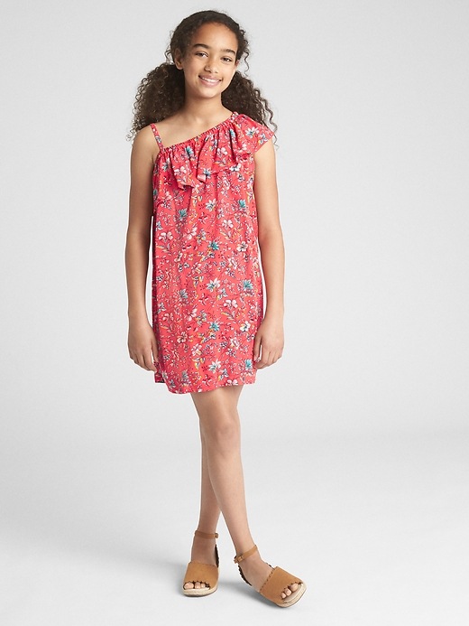 Image number 2 showing, Floral Asymmetrical Dress
