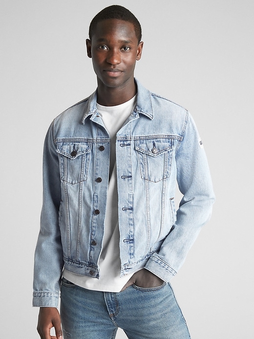 Image number 1 showing, Icon Denim Jacket with Patchwork
