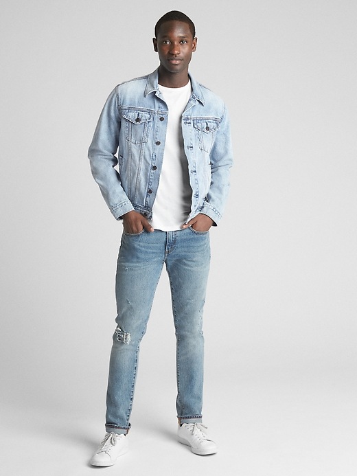 Image number 3 showing, Icon Denim Jacket with Patchwork
