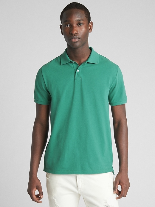 gap pique polo