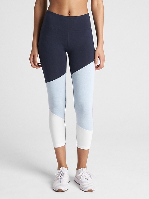 Image number 1 showing, GFast 7/8 Colorblock Leggings in Performance Cotton