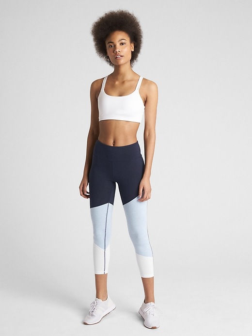 Image number 5 showing, GFast 7/8 Colorblock Leggings in Performance Cotton
