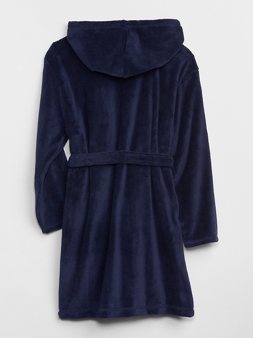 2 of 8 showing, with the color dark night of product Kids Fleece Robe