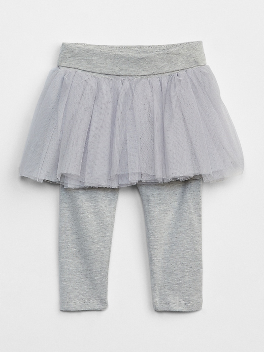 Image number 6 showing, Baby Leggings With Tulle Skirt Trim