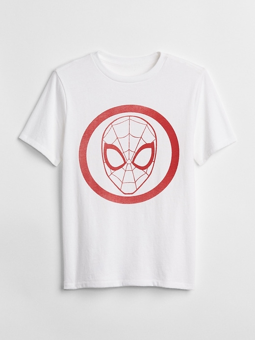 1 of 8 showing, with the color spiderman white of product GapKids &#124 Marvel Graphic T-Shirt