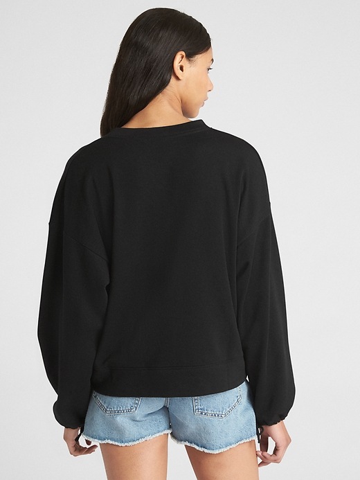 Balloon Sleeve Pullover Sweatshirt in French Terry | Gap