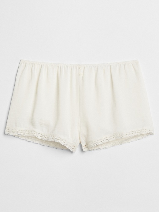 Image number 2 showing, Dreamwell Satin Shorts with Lace Detail