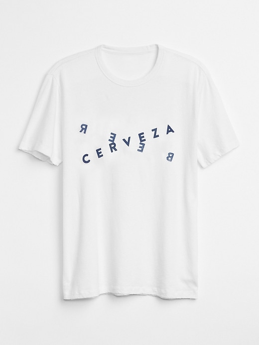 1 of 8 showing, with the color surf of product Gap &#124 Quality Peoples Graphic Crewneck T-Shirt