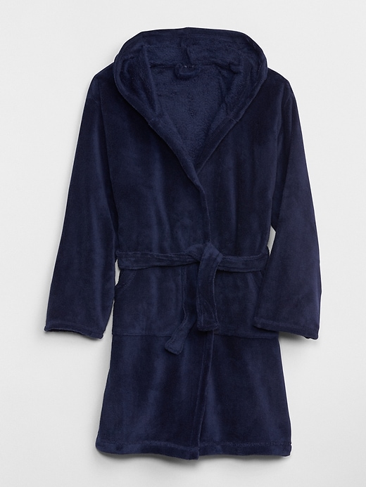 1 of 8 showing, with the color dark night of product Kids Fleece Robe