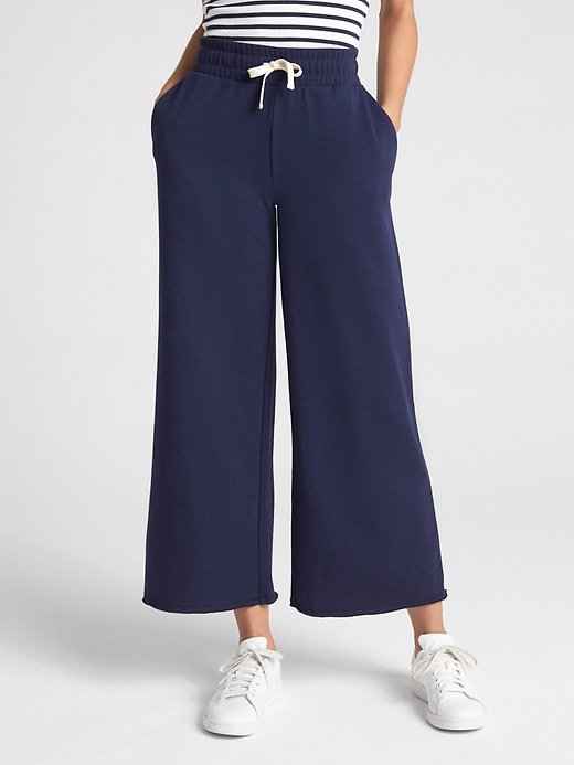 Image number 8 showing, Wide Drawstring Pants in French Terry