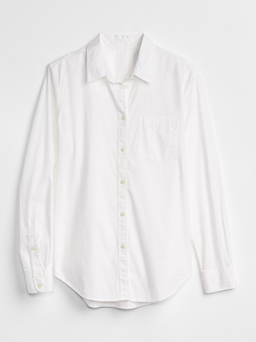 Image number 6 showing, Fitted Boyfriend Oxford Shirt