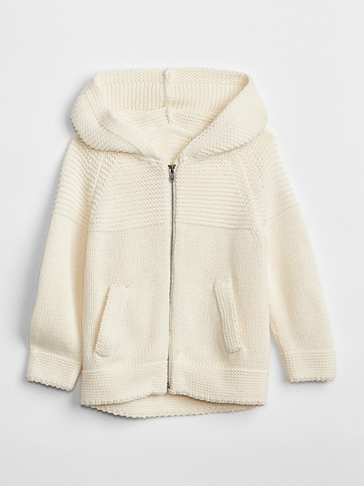 View large product image 1 of 1. Garter zip sweater hoodie