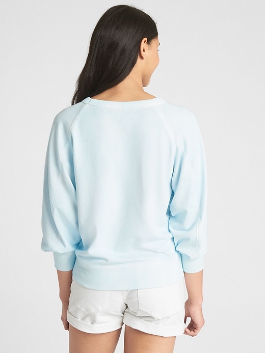 Image number 2 showing, Crewneck Pullover Sweatshirt in French Terry