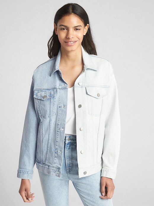 専用いとう様◆プレゼント付きlightwash denim Blouse - Printed washed denim, light blue & white — Fashion