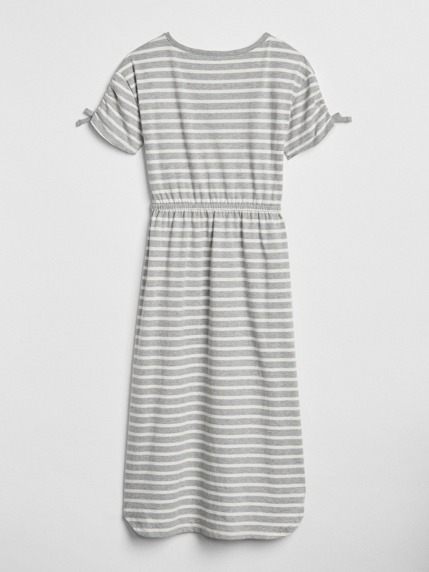 how to make a loose dress fitted Women's Bermuda Stripes Crew Neck T-Shirt Dress
