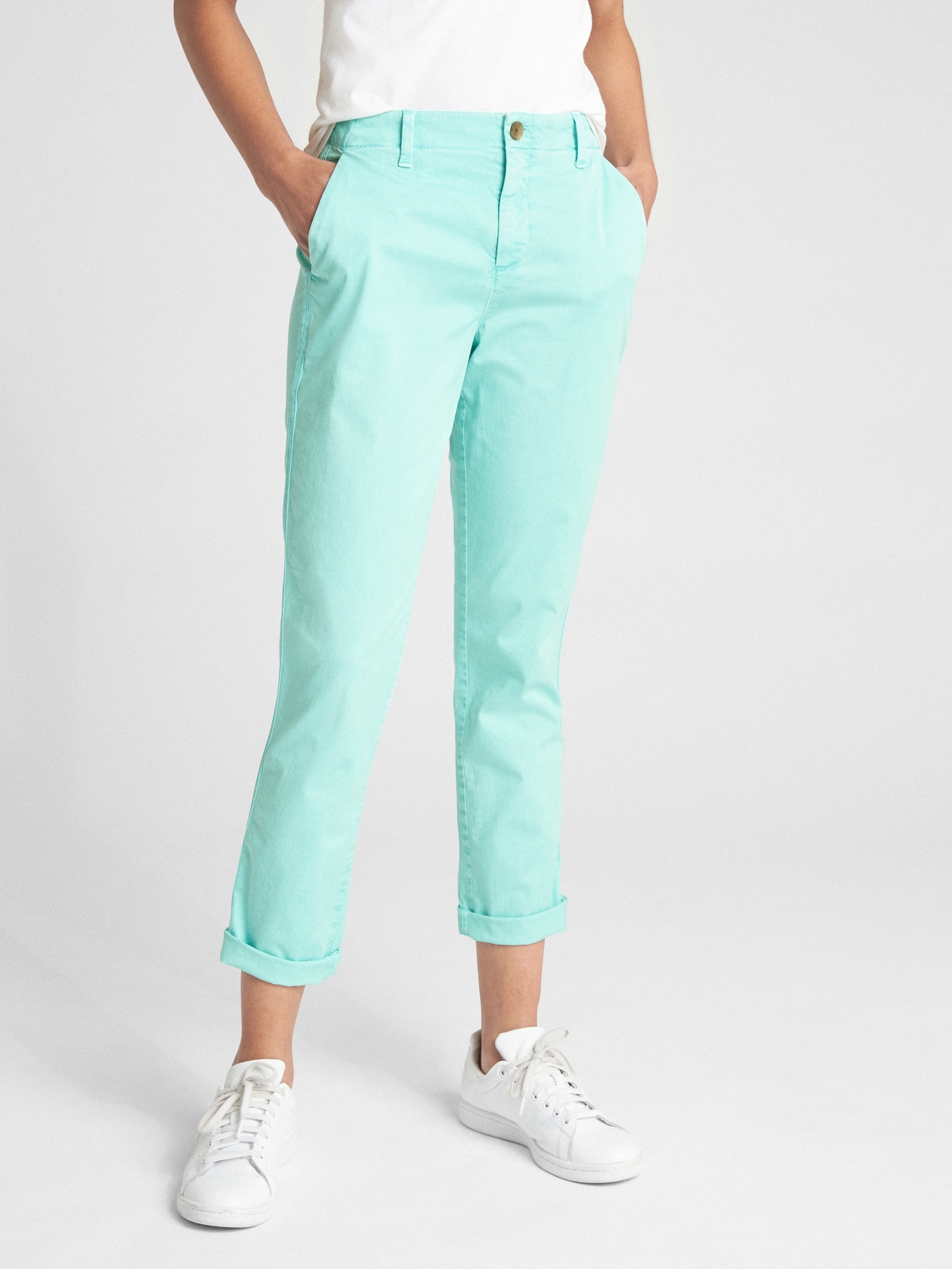 Gap girlfriend deals twill chinos