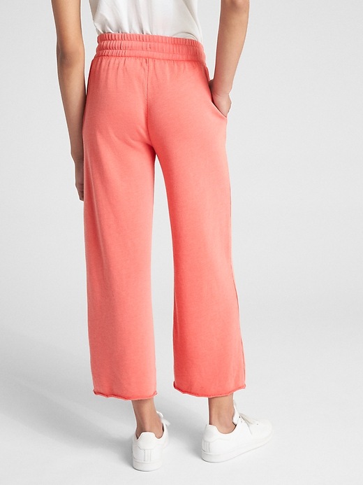Image number 2 showing, Wide Drawstring Pants in French Terry