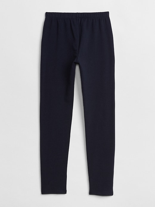 2 of 8 showing, with the color navy blue of product Kids Leggings in Soft Terry