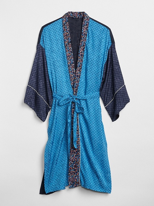 Image number 6 showing, Mix-Print Kimono Duster Jacket