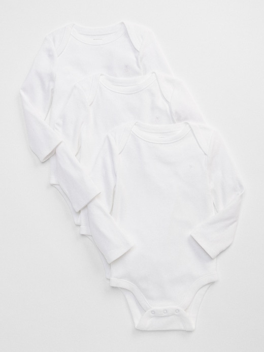Baby First Favorite Long Sleeve Bodysuit (3-Pack)